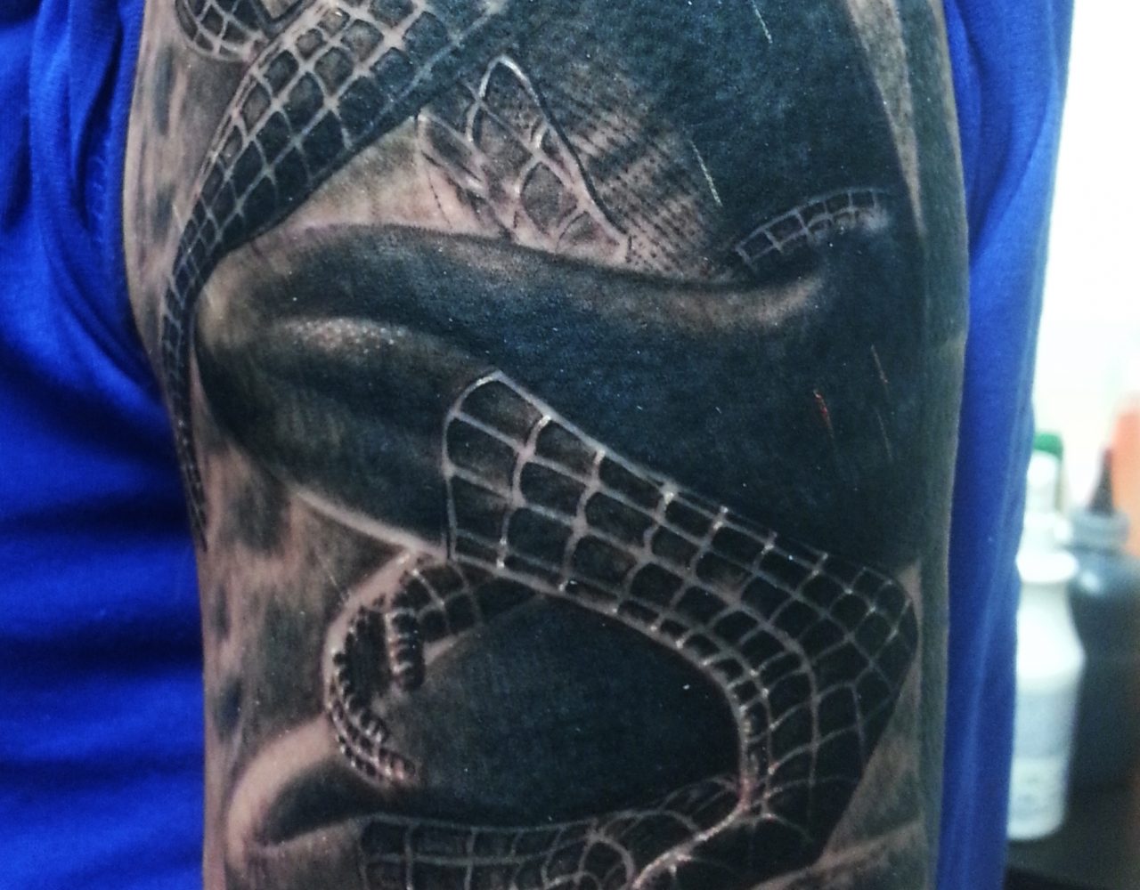 Spiderman Realistik Tattoo